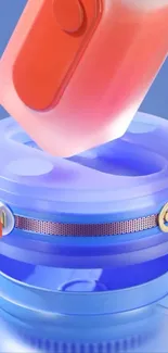 Futuristic abstract technology design with vibrant colors.