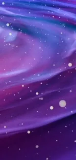 Purple galaxy wallpaper with cosmic stars.