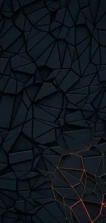 Geometric pattern dark abstract wallpaper for mobile.