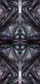 Intricate geometric abstract mobile wallpaper design.