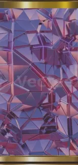 Geometric abstract mobile wallpaper in purple tones.