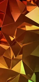 Triangular geometric abstract wallpaper in warm tones.