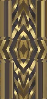 Gold geometric abstract wallpaper design.