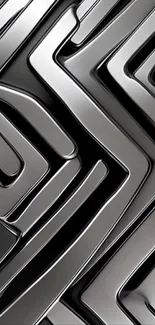 Geometric metallic abstract design wallpaper for phones.