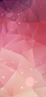 Geometric pink abstract mobile wallpaper with vibrant patterns.