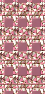 Geometric pattern in pink tones, abstract design.