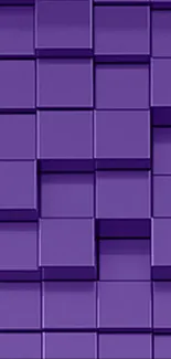 Geometric purple blocks wallpaper for mobile devices.