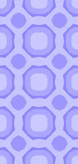 Purple geometric wallpaper with hexagonal pattern.