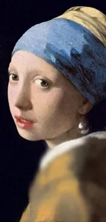 Girl with a Pearl Earring classic art wallpaper