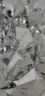 Glamorous silver textured mobile wallpaper