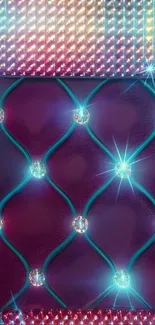 Glamorous mobile wallpaper with sparkling lights and a dazzling pattern.