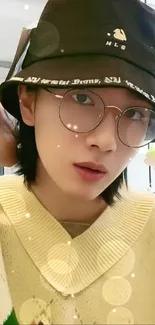 Glasses Lip Chin Live Wallpaper