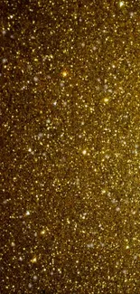 Shimmering gold glitter wallpaper for phones, adding elegance and luxury.