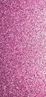 Vibrant pink glitter fills the screen background for a stylish, sparkling phone display.