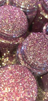 Vibrant pink glitter background for mobile wallpaper.