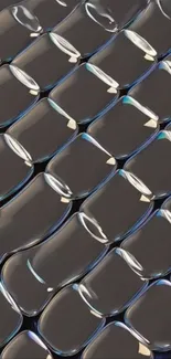 Glossy geometric tiles in abstract mobile wallpaper.