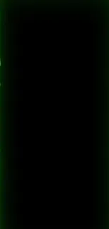 Neon green bamboo frame wallpaper with black background.