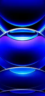 Mobile wallpaper featuring a glowing blue orb design.