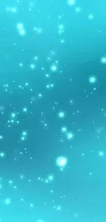 Mesmerizing blue sparkle wallpaper with glowing stars