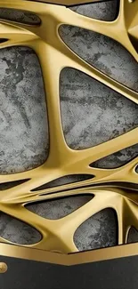 Abstract gold and stone texture wallpaper for mobile.