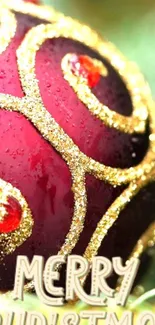 Gold Circle Magenta Live Wallpaper