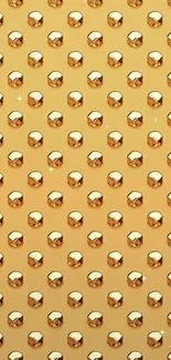 Gold studded pattern wallpaper for mobile phones, offering a luxurious look.