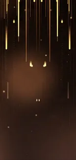 Elegant golden drips over a dark background