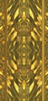 Golden abstract patterned wallpaper for mobile phone.