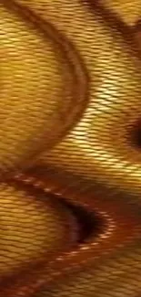 Golden abstract pattern with flowing textures.