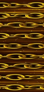Luxurious golden chains abstract pattern wallpaper.