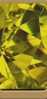 Golden gemstone abstract phone wallpaper showcasing elegance.