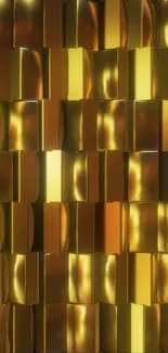 Golden geometric pattern mobile wallpaper.