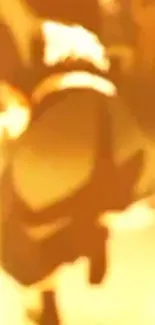 Blurred golden silhouette adds mystery to your screen.