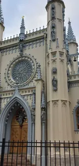 Beautiful Gothic cathedral exterior with ornate architectural details.