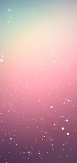 Gradient pastel mobile wallpaper with starry accents.