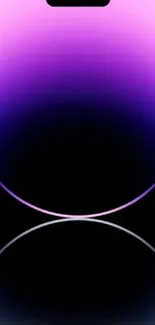 Vibrant gradient mobile wallpaper with purple reflections.