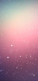 Aesthetic gradient wallpaper with snowfall effect.