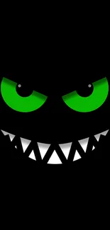 Green Eyed Monster With Shiny Teeth Live Wallpaper