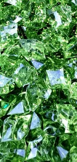 Vibrant green gemstone texture mobile wallpaper