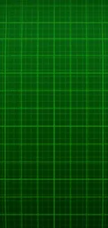 Stylized heart on green grid mobile wallpaper.