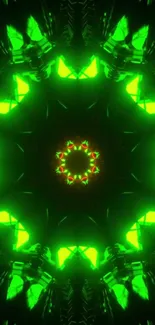 Green Light Black Live Wallpaper