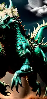 Green Mythical Creature Organism Live Wallpaper