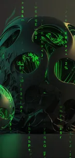 Green Organism Font Live Wallpaper