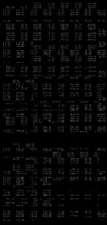 Matrix-style digital code wallpaper with green text on black background.