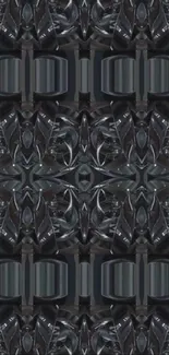 Grey Silver Symmetry Live Wallpaper