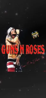 Guns N' Roses live concert wallpaper design.