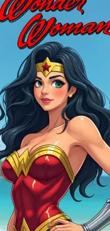 Hairstyle Cartoon Wonder Woman Live Wallpaper