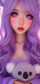 Hairstyle Doll Toy Live Wallpaper