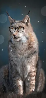 Head Glasses Cat Live Wallpaper