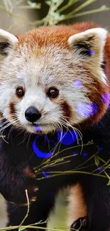 Head Plant Red Panda Live Wallpaper